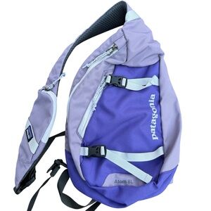 Patagonia Atom Sling Bag 8 Liter Crossbody Day Pack Purple Lilac Lavender